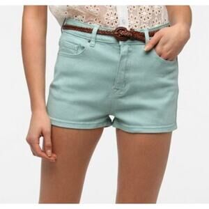 BDG Urban Outfitters Sea Foam Green Erin Pockets High Rise Denim Shorts Size 30